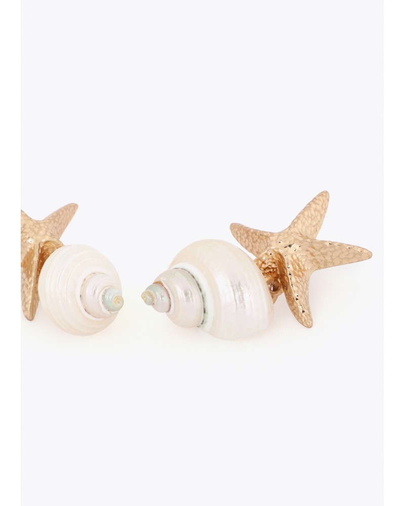 Pendiente maxi estrella caracola natural Lola Casademunt