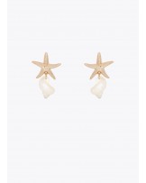 Pendiente maxi estrella caracola natural Lola Casademunt