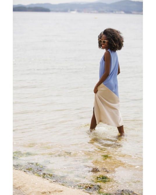 Vestido punto bicolor In Perfecta