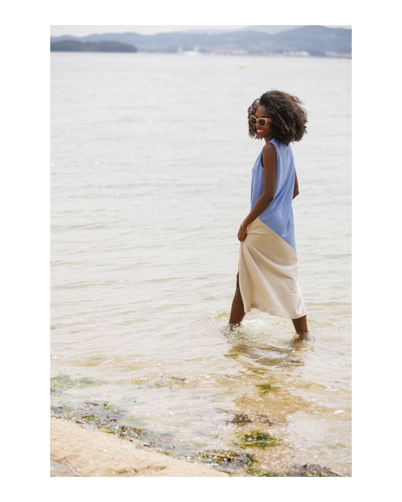 Vestido punto bicolor In Perfecta