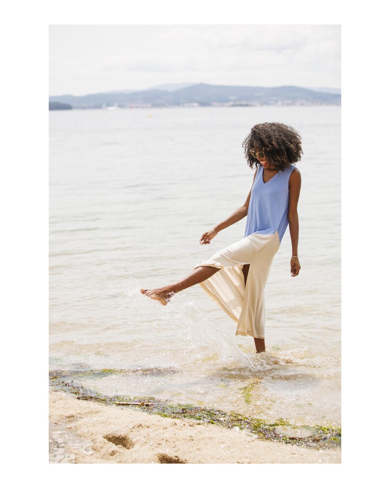 Vestido punto bicolor In Perfecta