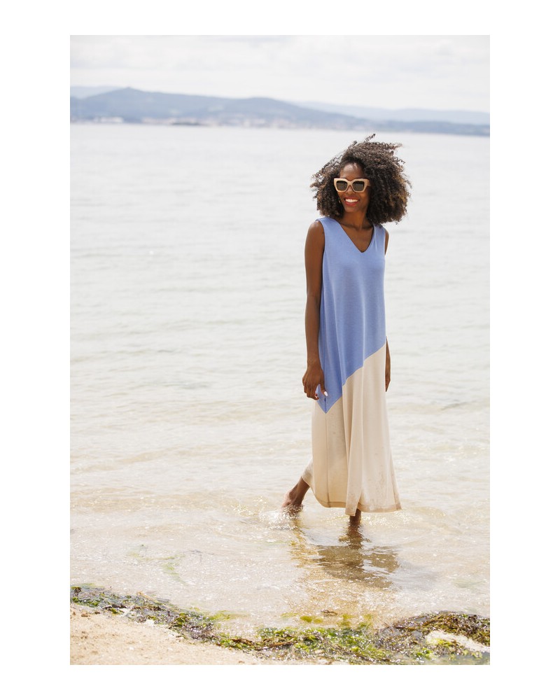 Vestido punto bicolor In Perfecta