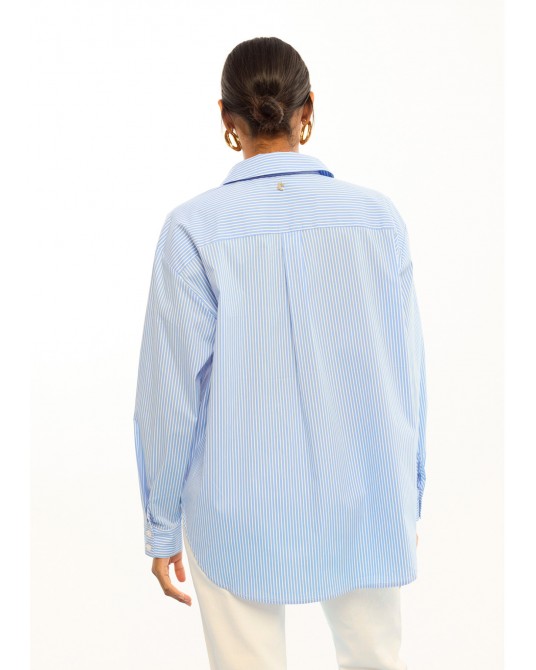 Camisa rayas con flores Lola Casademunt