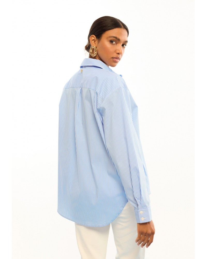 Camisa rayas con flores Lola Casademunt