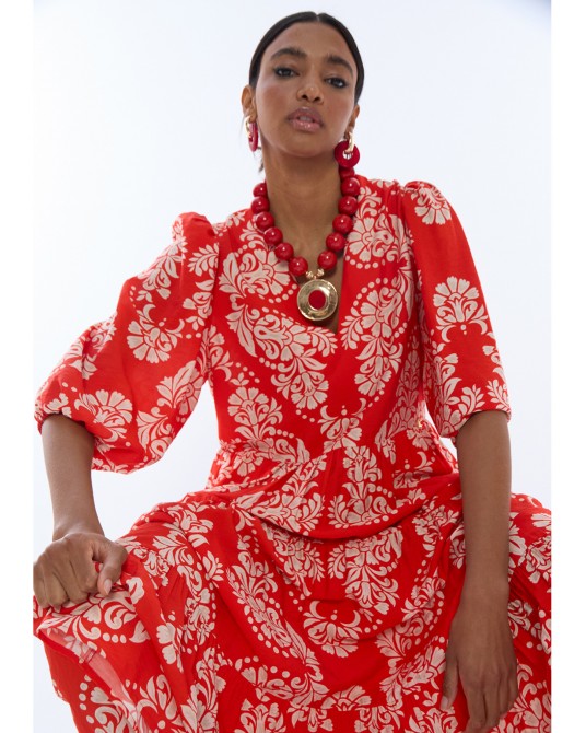 Vestido estampado paisley Lola Casademunt