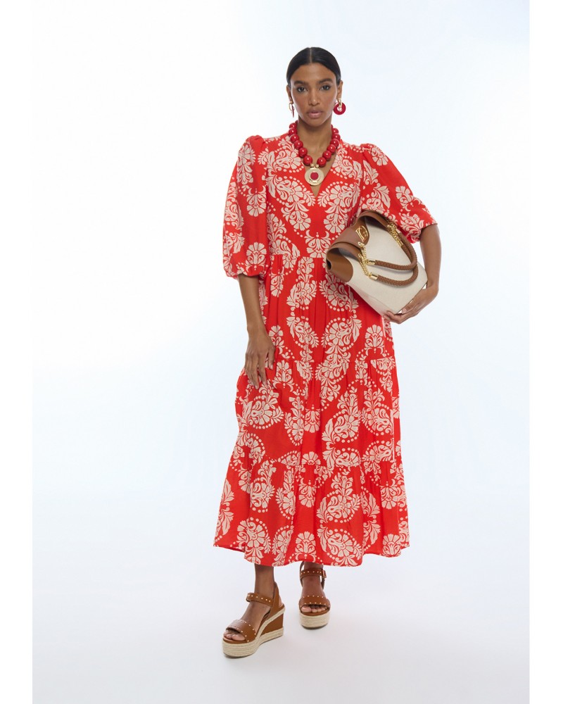 Vestido estampado paisley Lola Casademunt