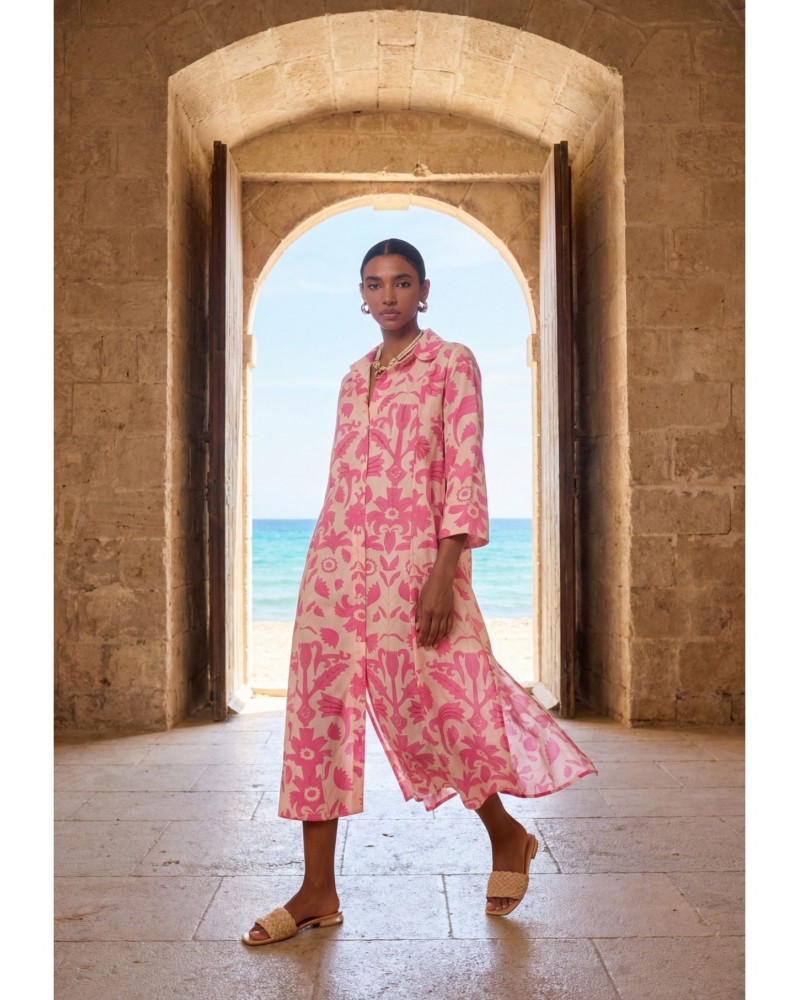 Vestido manga larga estampado Lola Casademunt