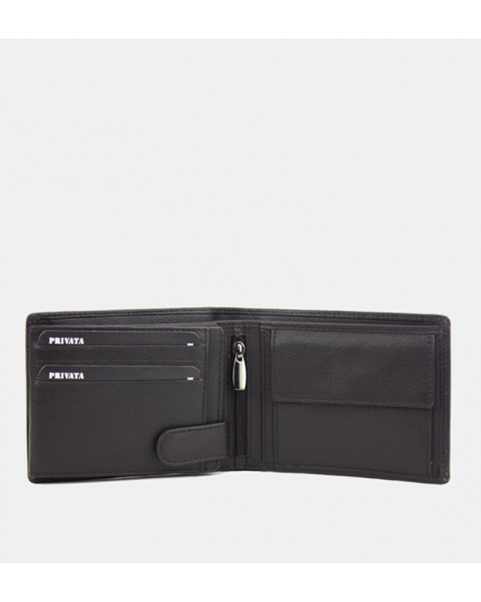 Billetera caballero con broche Privata