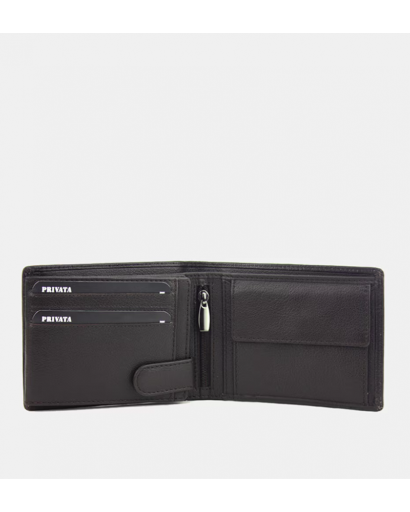 Billetera caballero con broche Privata