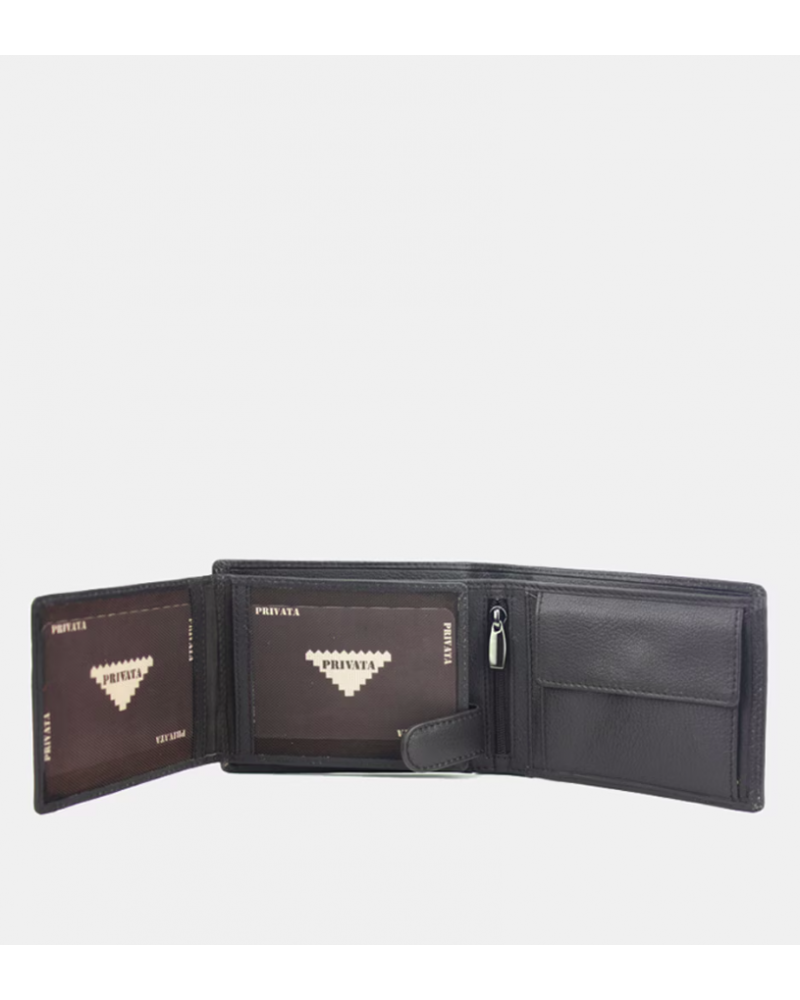 Billetera caballero con broche Privata