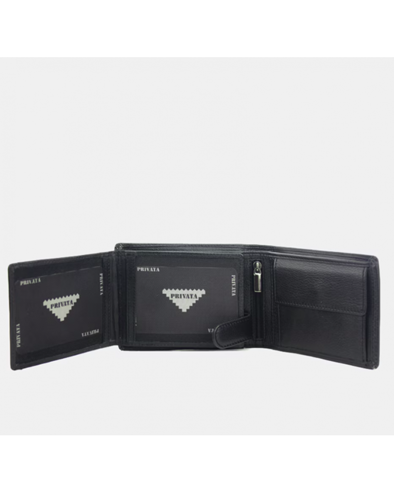 Billetera caballero con broche Privata