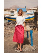 Falda midi con botones Guimanos