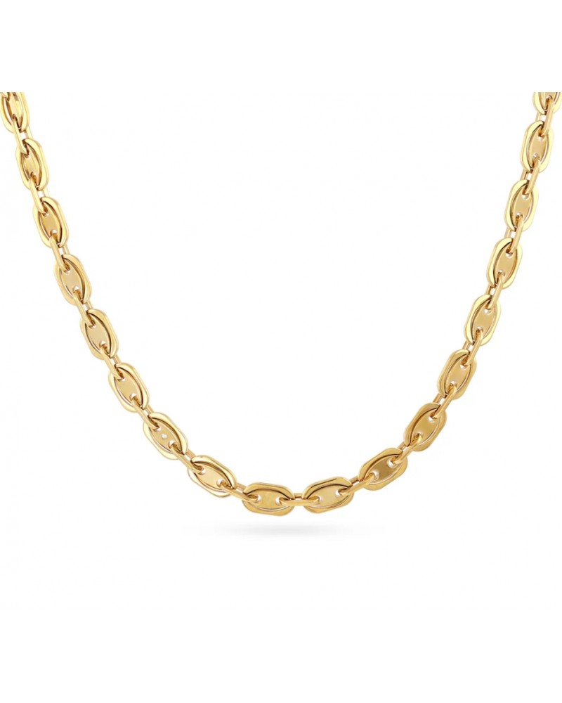 Collar eslabones acero dorado Anartxy