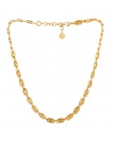 Collar eslabones acero dorado Anartxy
