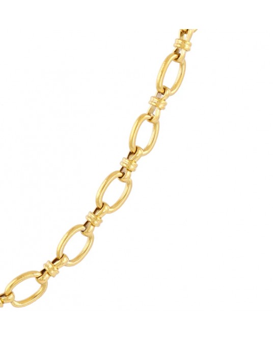 Collar eslabones acero dorado Anartxy