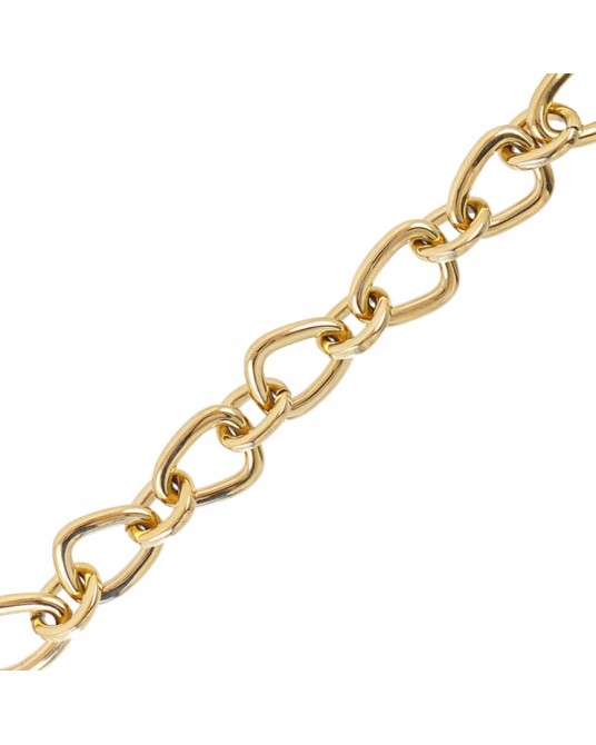 Pulsera eslabones acero dorado Anartxy