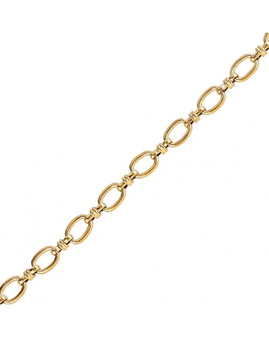 Pulsera eslabones acero dorado Anartxy