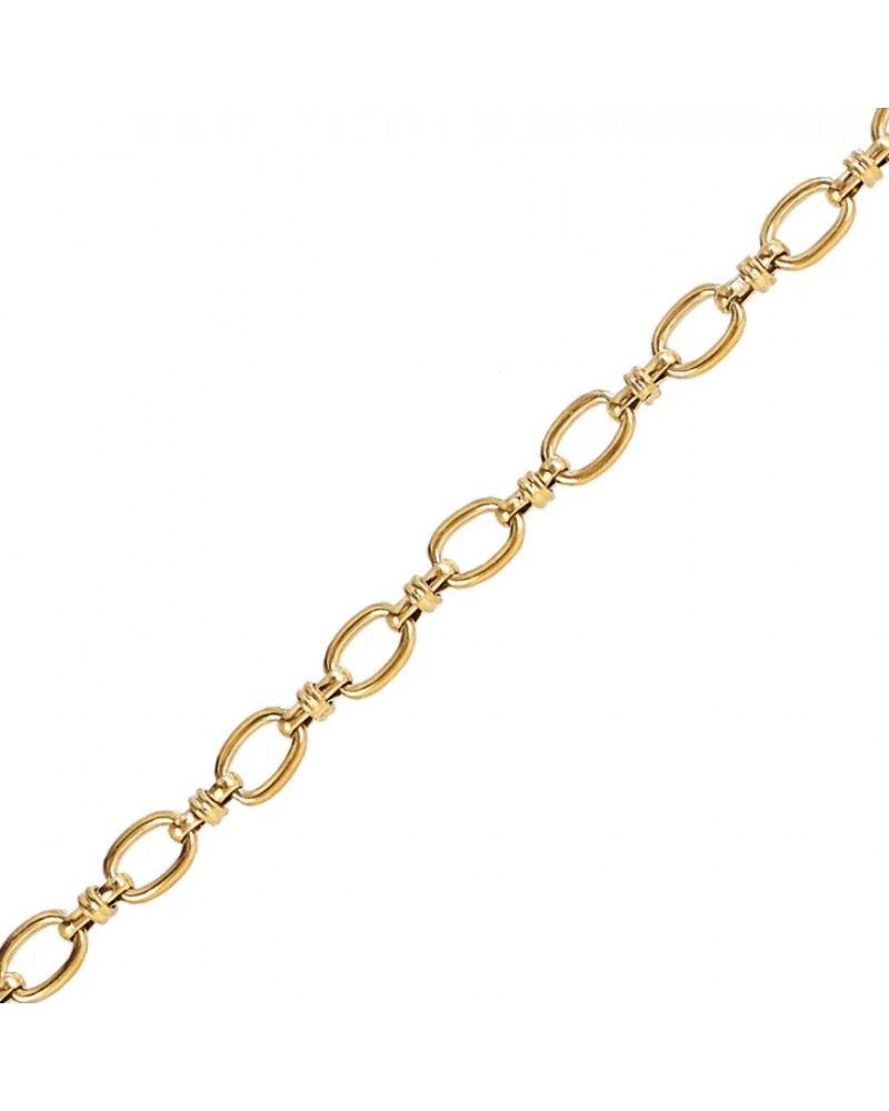 Pulsera eslabones acero dorado Anartxy