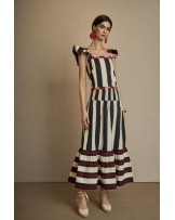 Conjunto top y falda rayas Latido