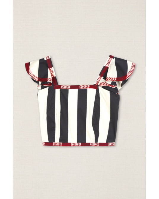 Conjunto top y falda rayas Latido