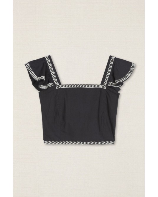 Conjunto negro bordado Latido