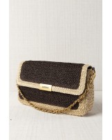 Bolso rafia con solapa Latido