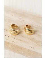 Pendientes Doble Aro metal Latido