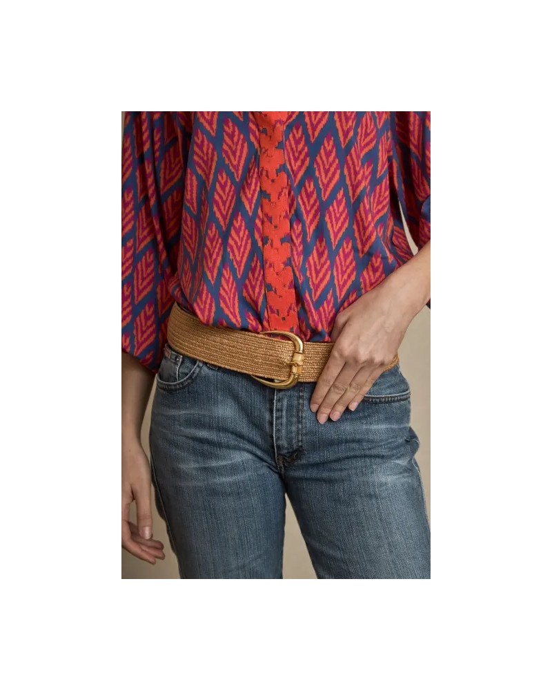 Cinturòn rafia elàstico Latido