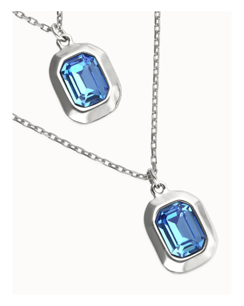 Collar doble bañado plata UNOde50