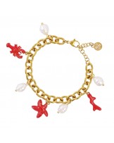 Pulsera charms marineros rojo Anartxy