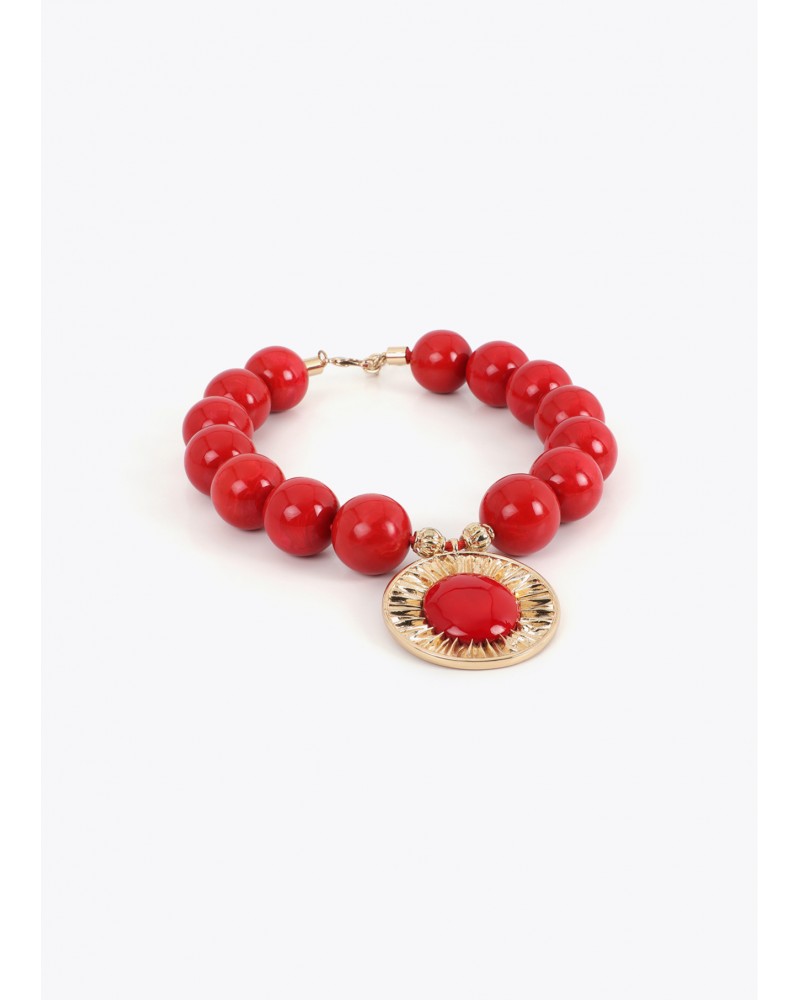 Collar cuentas maxi rojo Lola Casademunt