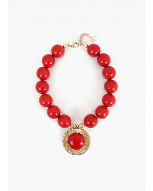 Collar cuentas maxi rojo Lola Casademunt