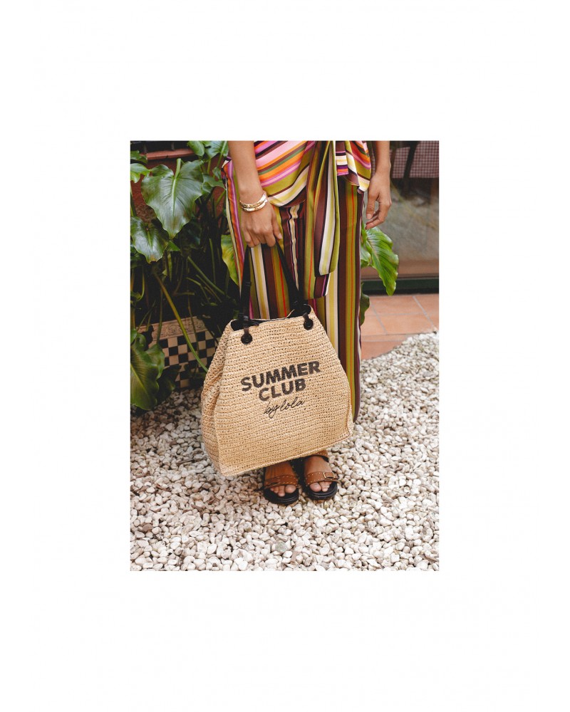 Bolso desestructurado rafia Summer Club Lola Casademunt