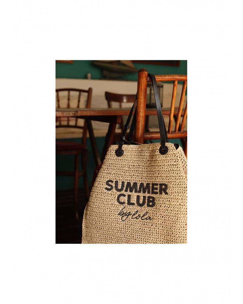 Bolso desestructurado rafia Summer Club Lola Casademunt