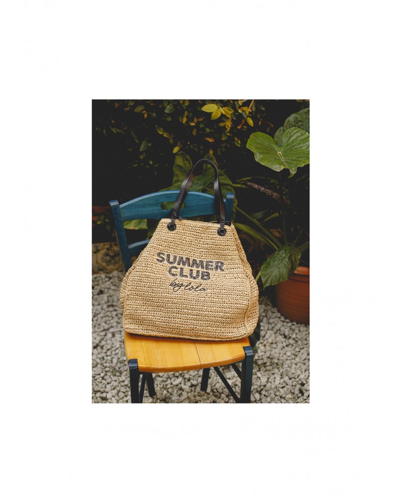 Bolso desestructurado rafia Summer Club Lola Casademunt