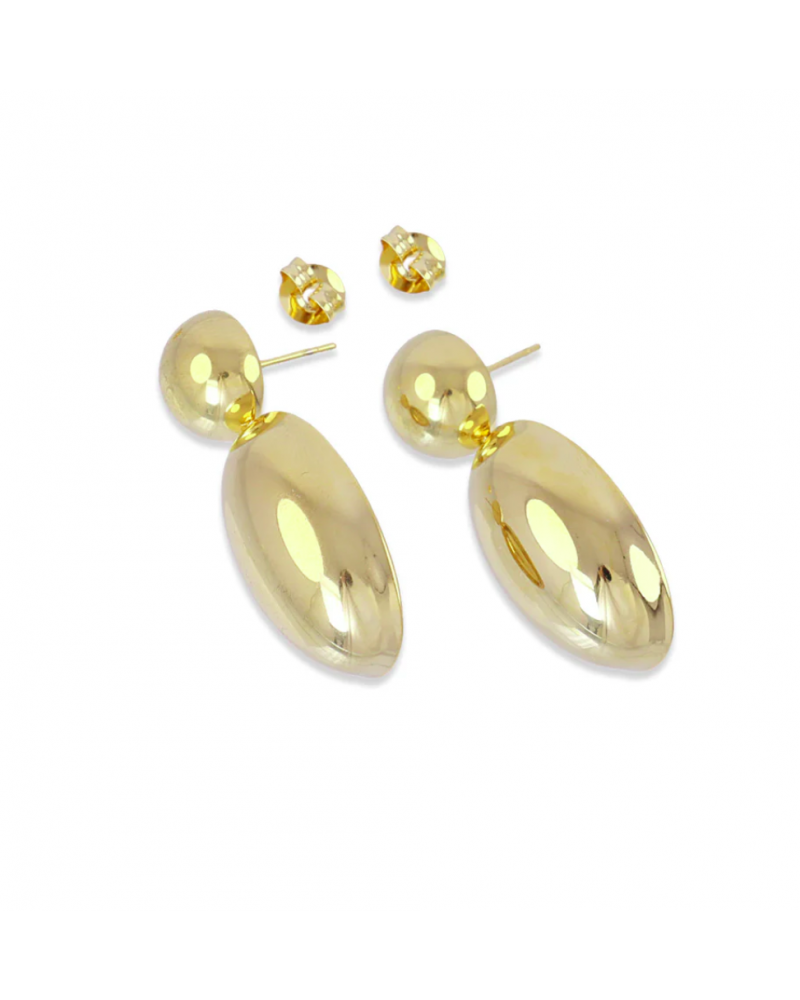 Pendientes acero dos piezas Anartxy