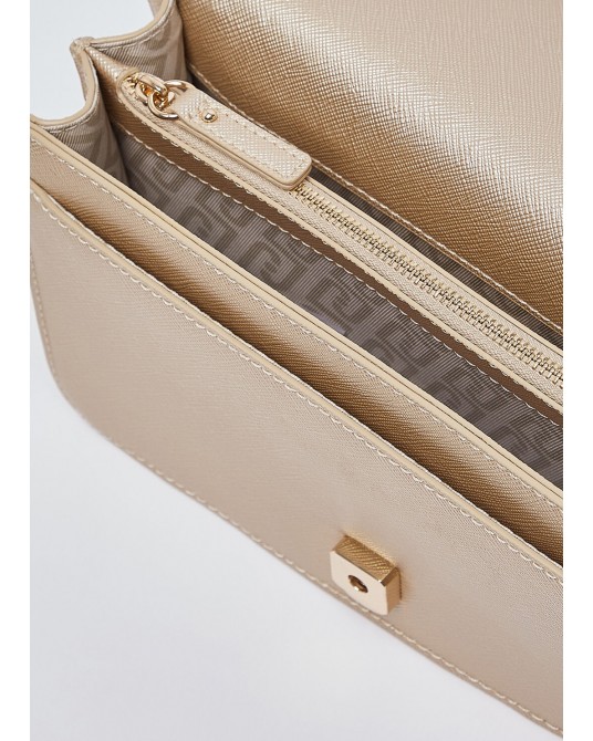 Bolso bandolera dorada de Liujo