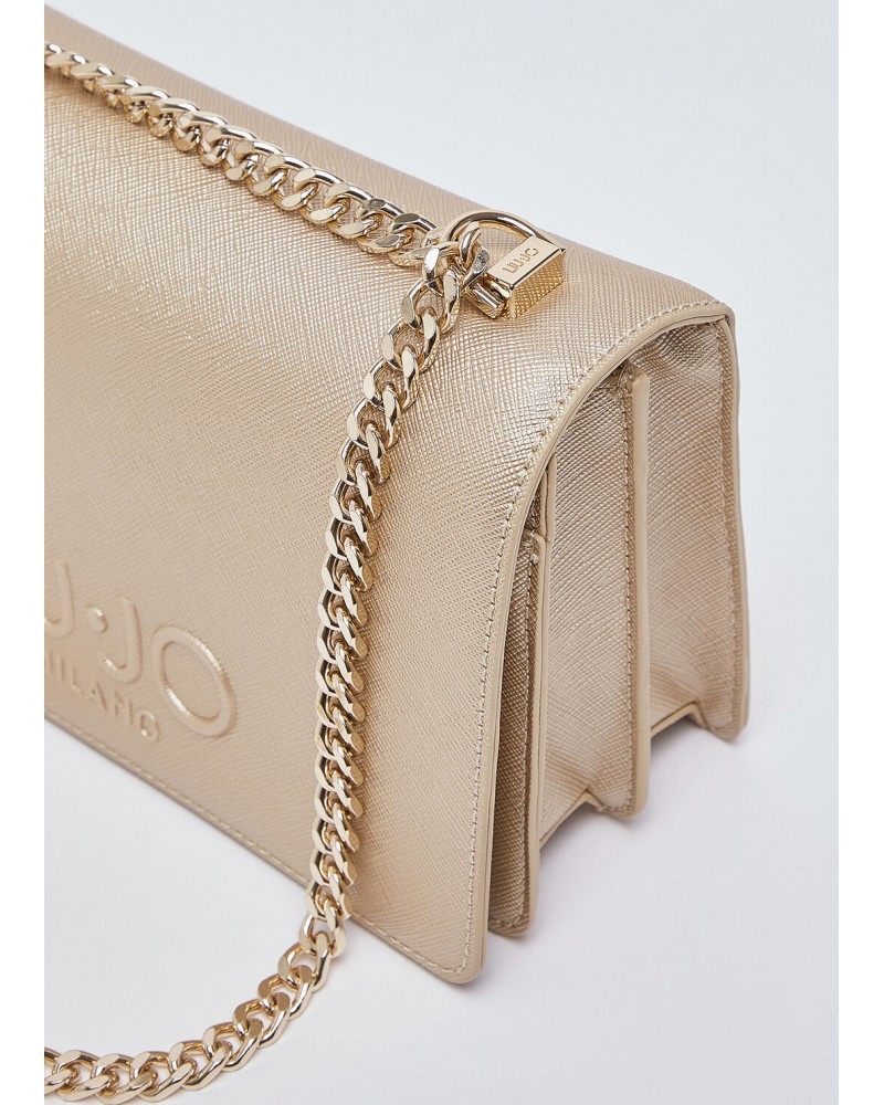 Bolso bandolera dorada de Liujo