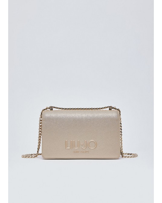 Bolso bandolera dorada de Liujo