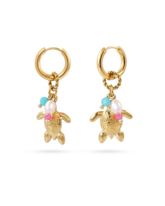 Pendientes tortuga acero Anartxy