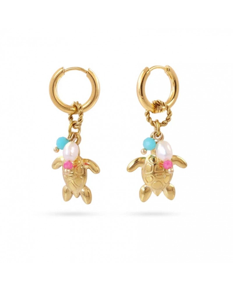 Pendientes tortuga acero Anartxy