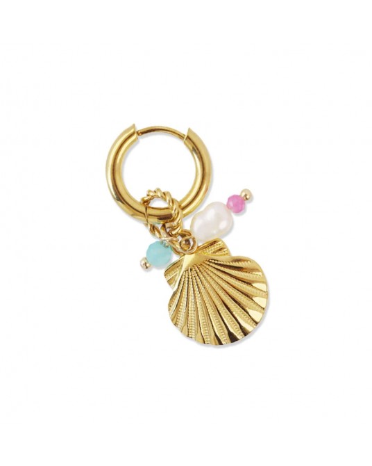 Pendientes concha acero Anartxy