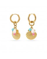 Pendientes concha acero Anartxy