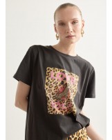 Camiseta estampado animal print Lola Casademunt