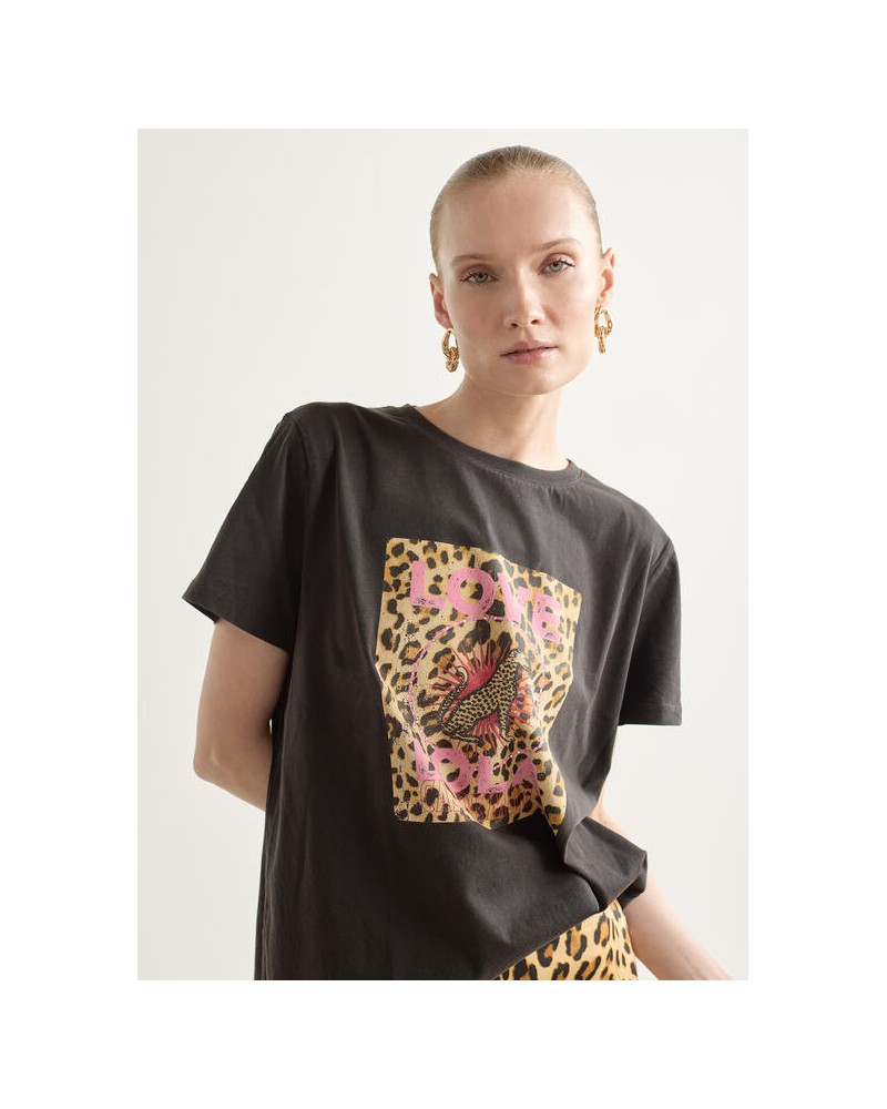 Camiseta estampado animal print Lola Casademunt
