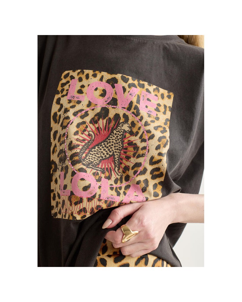 Camiseta estampado animal print Lola Casademunt