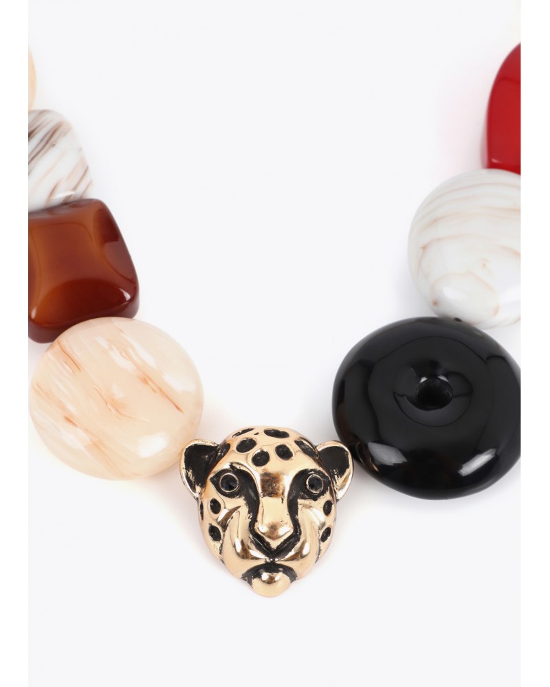 Collar corto detalles leopardo Lola Casademunt