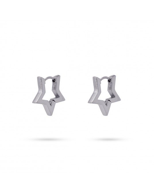 Pendientes estrella acero pequeñas Anartxy