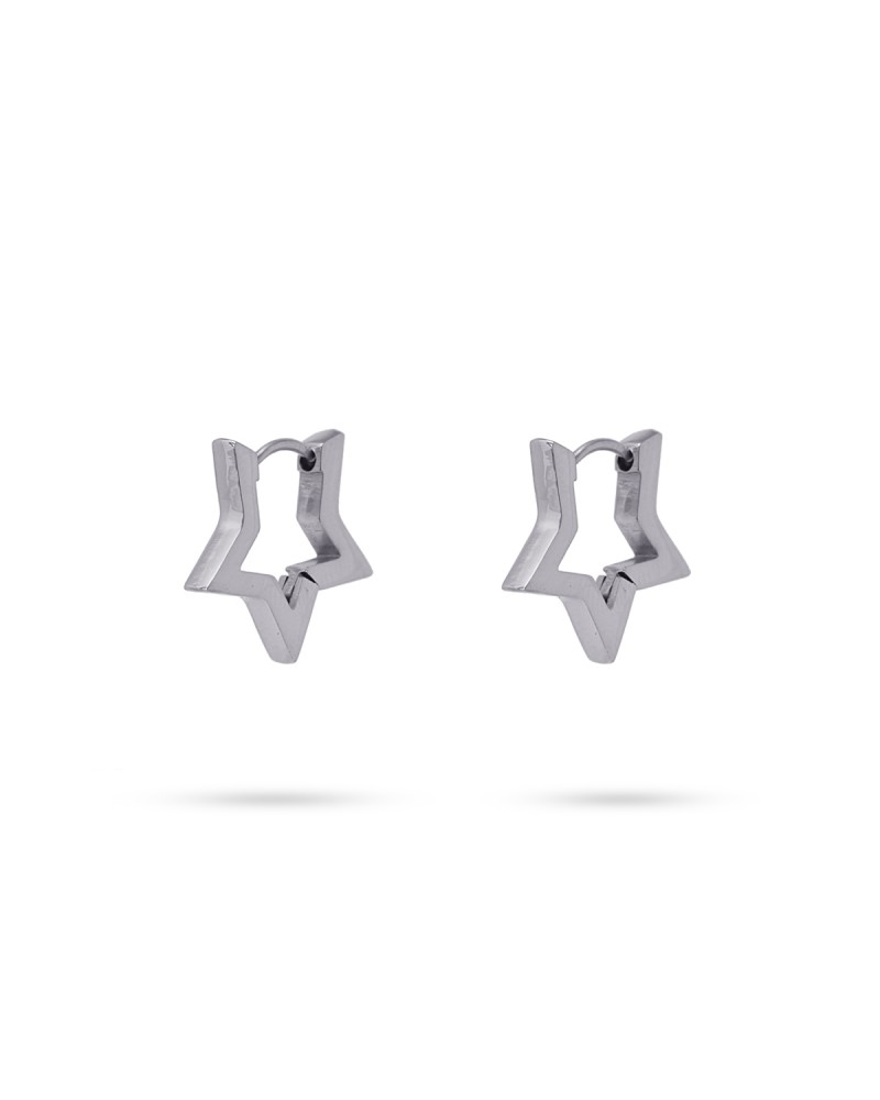 Pendientes estrella acero pequeñas Anartxy