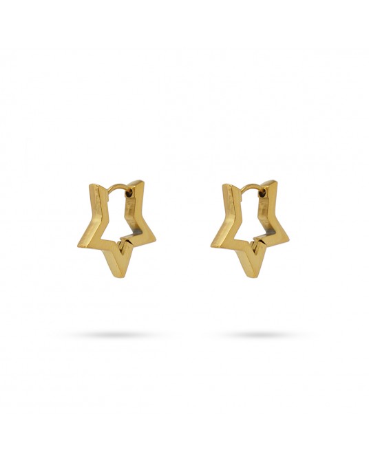 Pendientes estrella acero pequeñas Anartxy